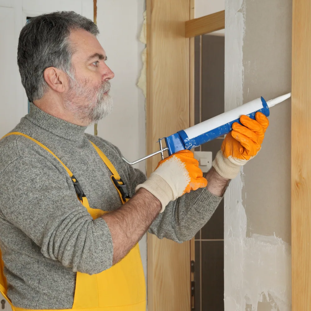 Sealing foundation crack to prevent carpenter ant re-infestation